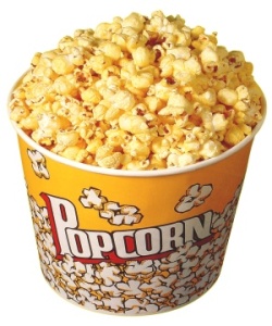 Nothing's better than movie popcorn with butter and salt.